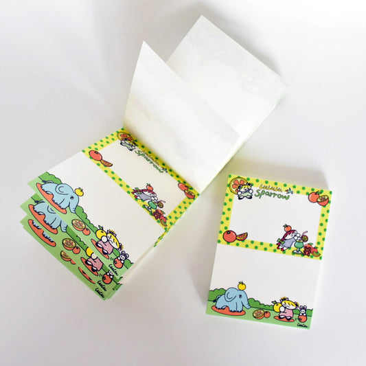 lululusparrow Orange Time Memo Pad