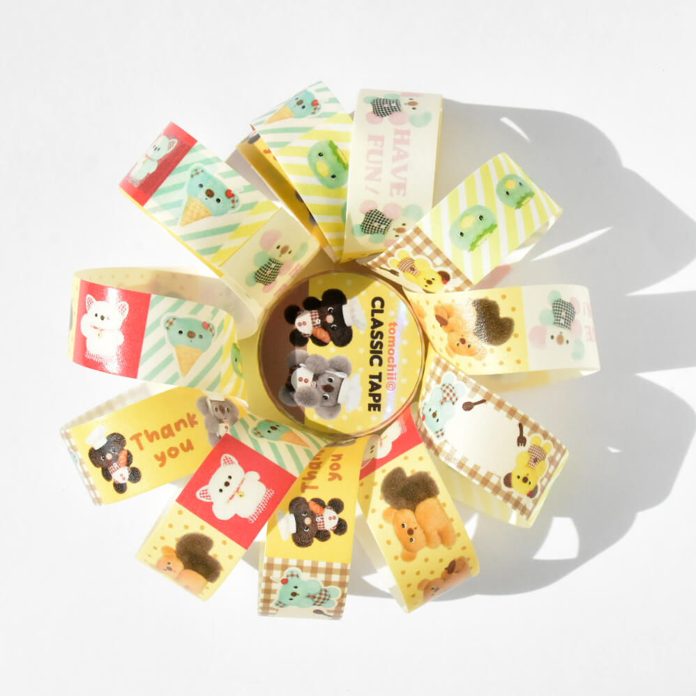 tomochii FRUITS Collection Plush Fruit Washi Tape – Classic