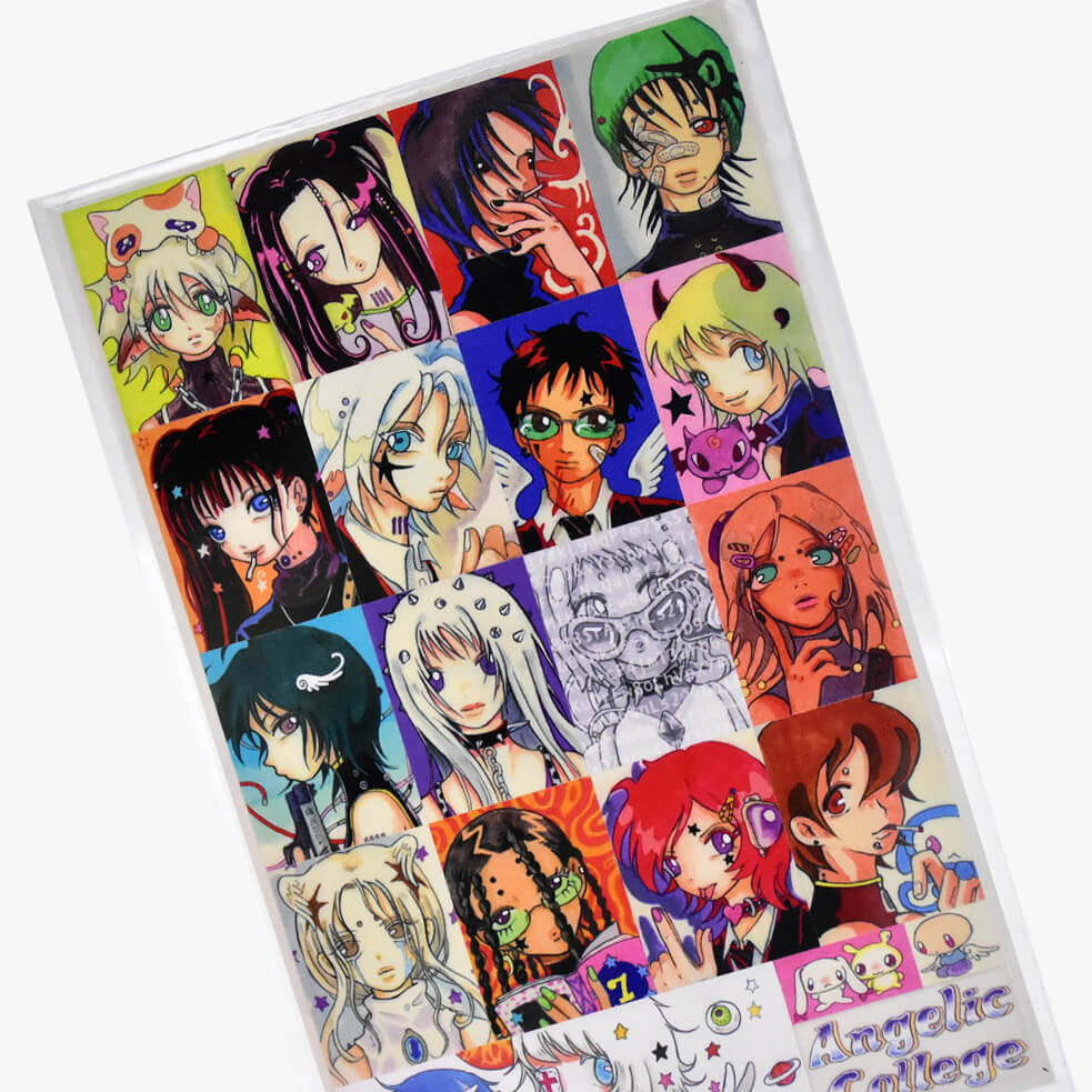 Oliwa Angelic College Character Photo Grid Seamless Sticker