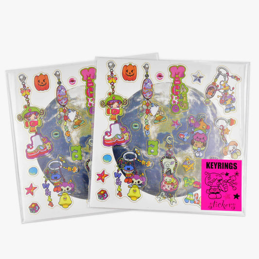 Oliwa Keyrings Gilded Edge Sticker Sheet