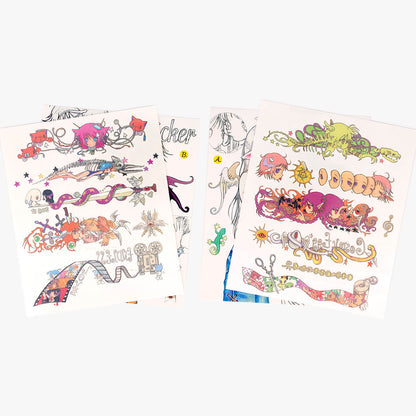 Oliwa Cosmic Egg Waterproof Temporary Tattoo Sticker Sheet - Water Slide Decal
