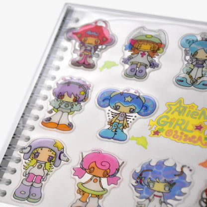 Oliwa My Alien Girls 3D Epoxy Glitter Sticker Sheet