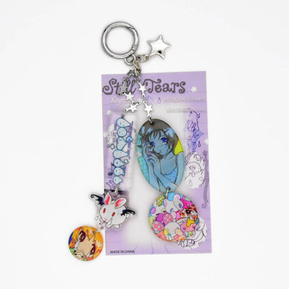 Oliwa Digital Tears Glitter Resin Keychain