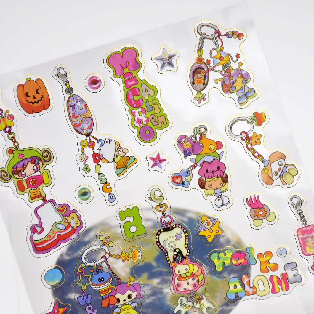 Oliwa Keyrings Gilded Edge Sticker Sheet