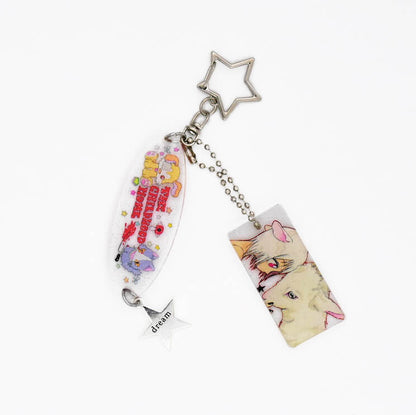 Oliwa × The Childhood Home Lamb Glitter Acrylic Keychain