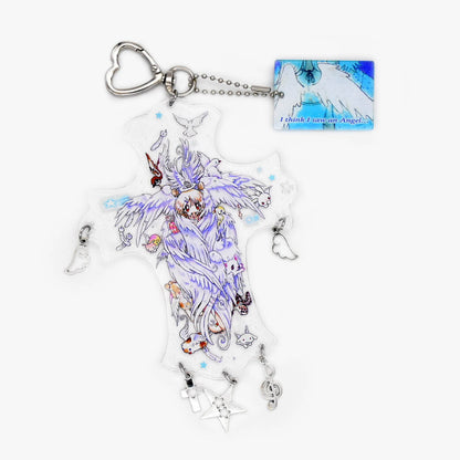 Oliwa Born From Wings Glitter Acrylic Keychain and Pin Badge