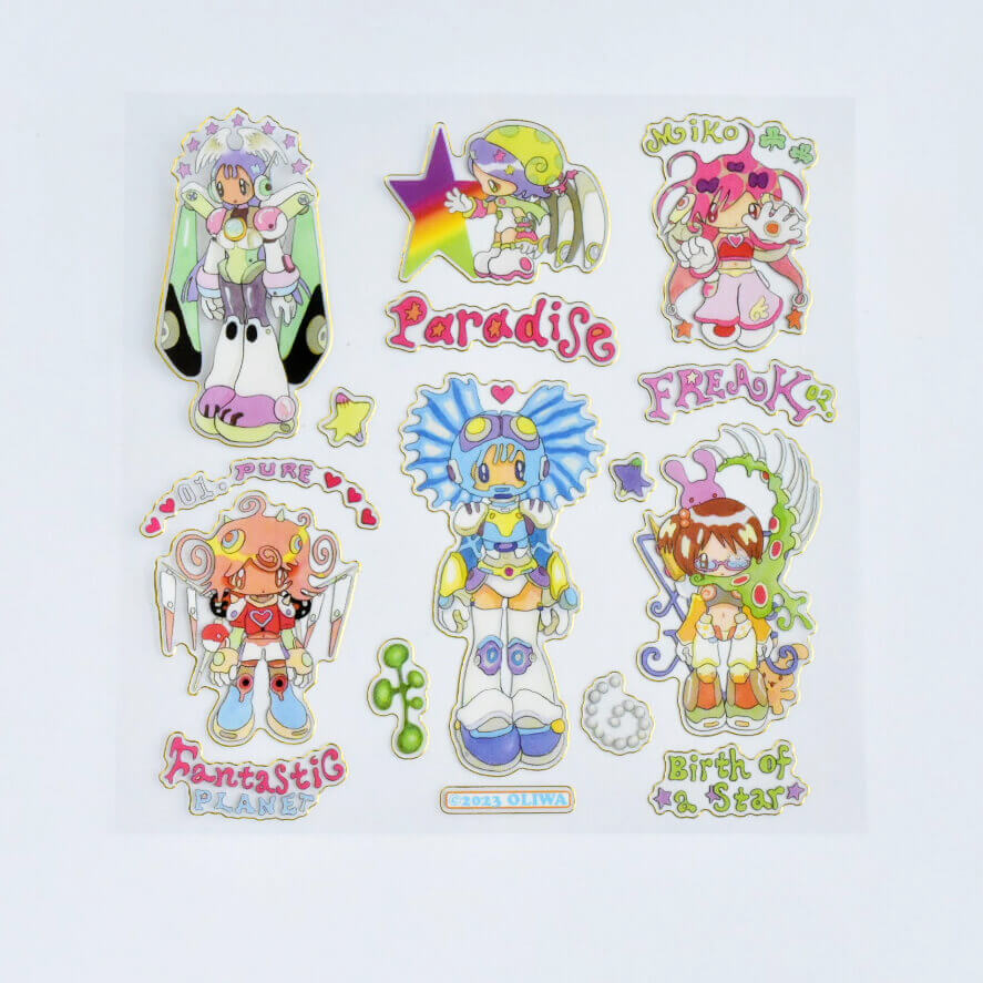 Oliwa CD-Style Gold-Edge Sticker Set – FREAK02