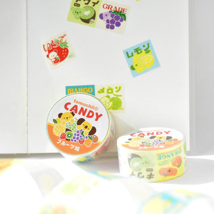 tomochii FRUITS Collection Plush Fruit Washi Tape – Candy Wrapper
