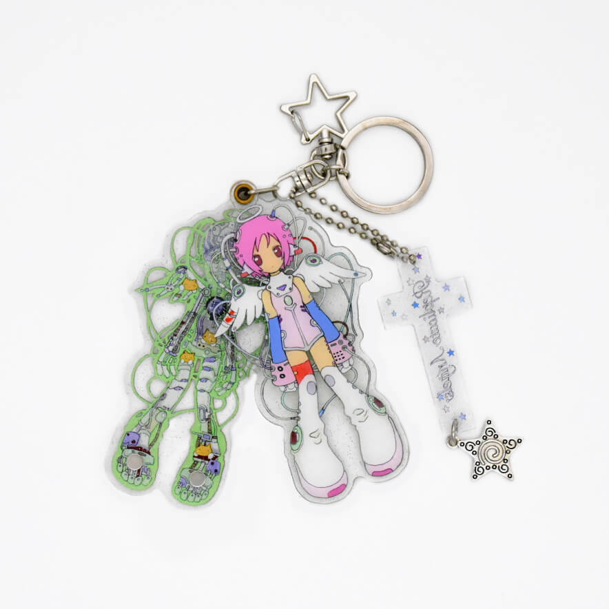 Oliwa Glitter Acrylic Magnet Keychain – Replicate Angel