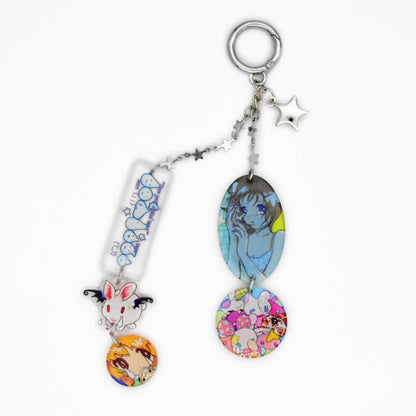 Oliwa Digital Tears Glitter Resin Keychain