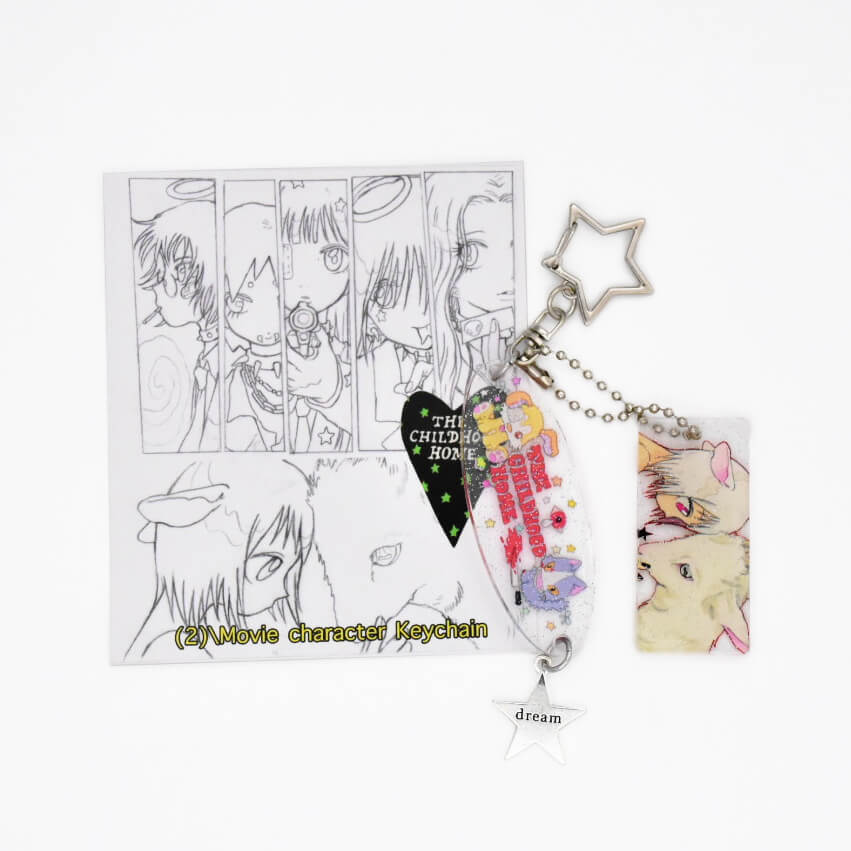 Oliwa × The Childhood Home Lamb Glitter Acrylic Keychain