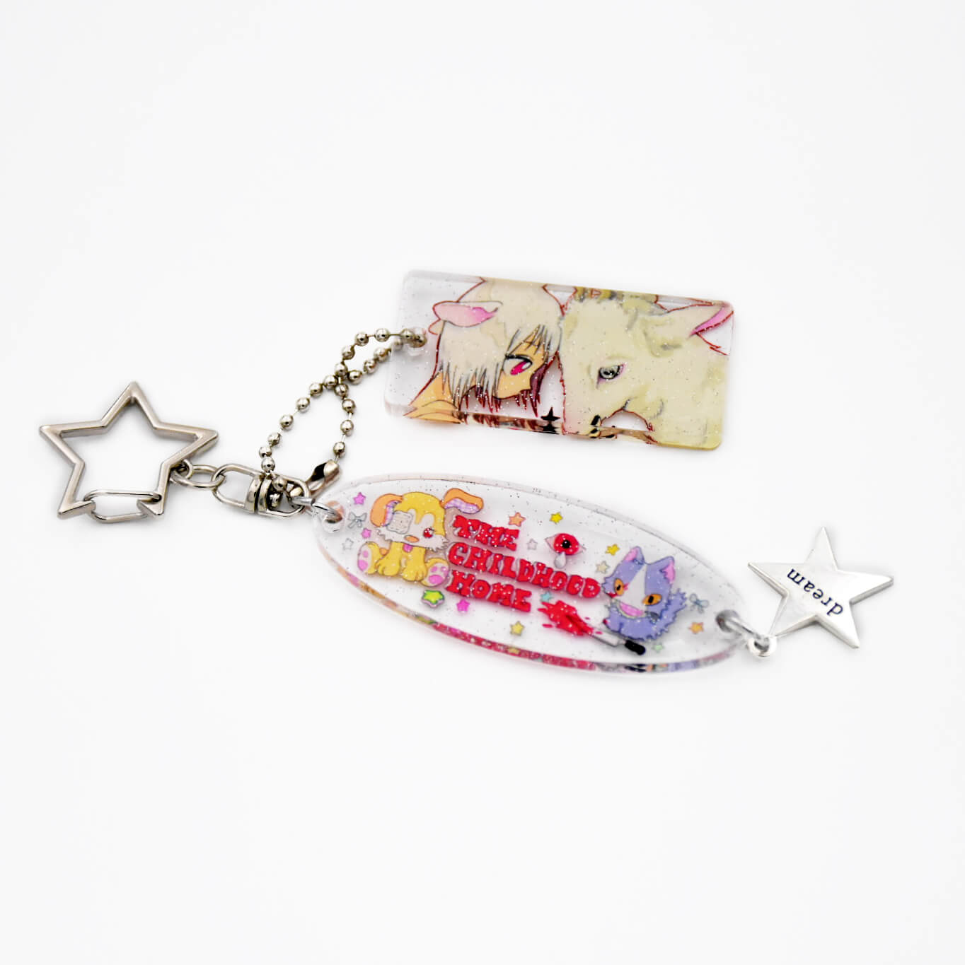 Oliwa × The Childhood Home Lamb Glitter Acrylic Keychain