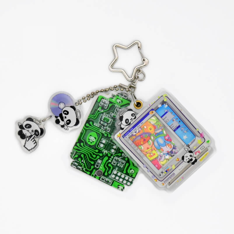 Oliwa Mini Panda Frame Magnet Keychain – Mini Panda Computer