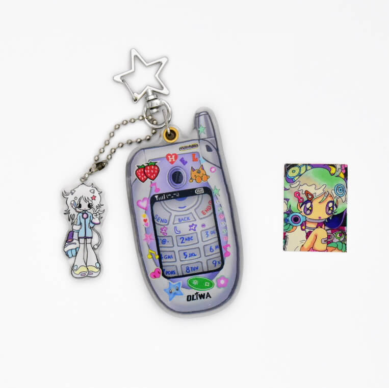 Oliwa Mini Frame Magnet Keychain – Mini Mobile Phone