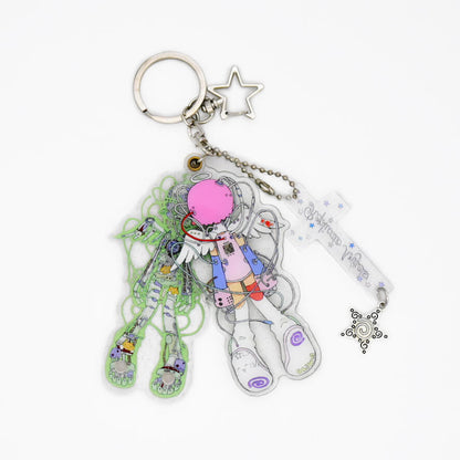 Oliwa Glitter Acrylic Magnet Keychain – Replicate Angel