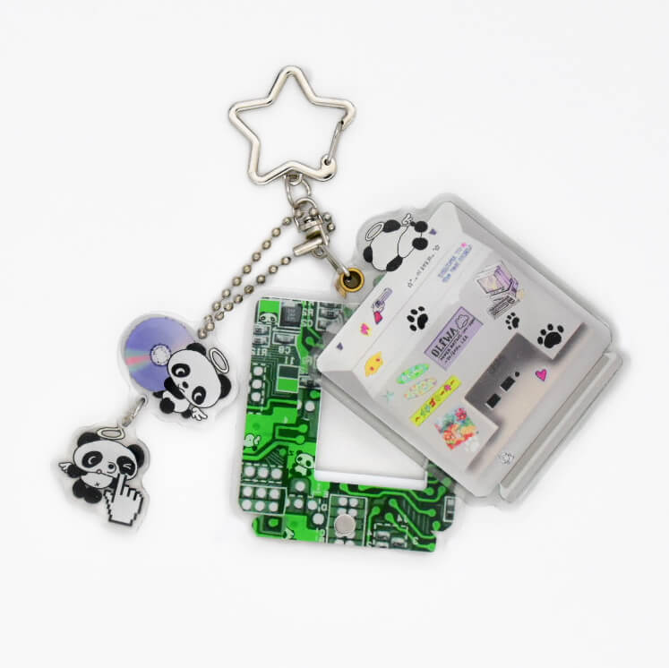 Oliwa Mini Panda Frame Magnet Keychain – Mini Panda Computer