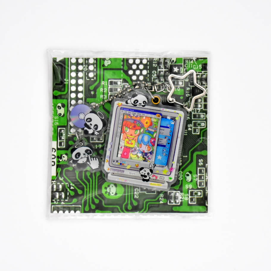 Oliwa Mini Panda Frame Magnet Keychain – Mini Panda Computer