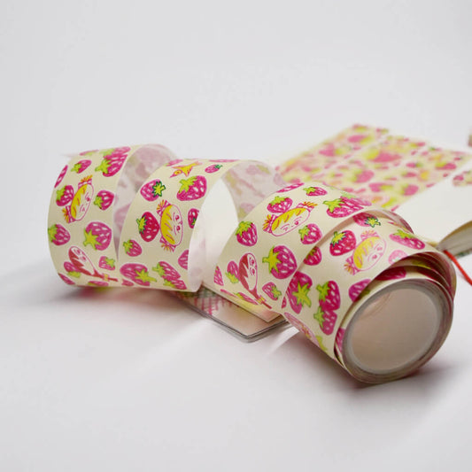 lululusparrow Childhood Strawberry Scent Washi Tape