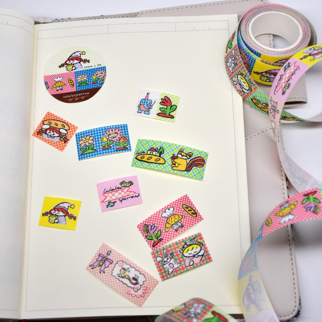 lululusparrow Vintage Plaid Shimmer Washi Tape