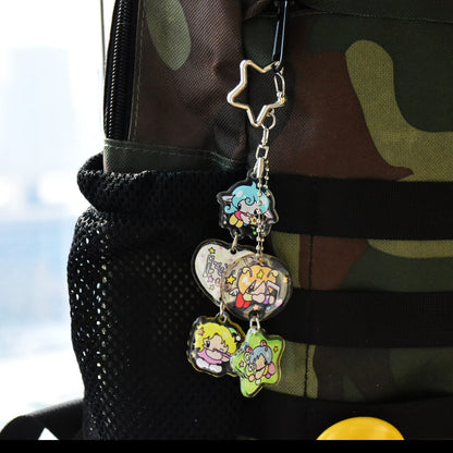 Oliwa Resin Glitter Keychain – Mini Elf