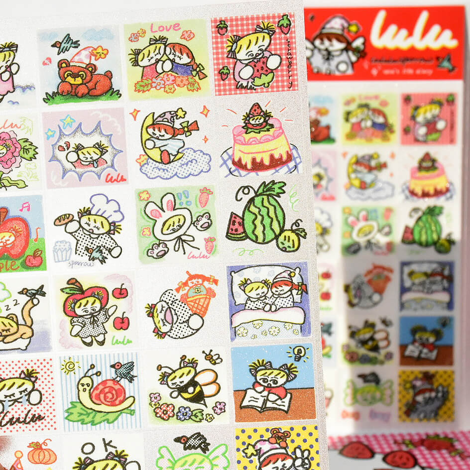 lululusparrow Glitter Sticker – Strawberry Cake