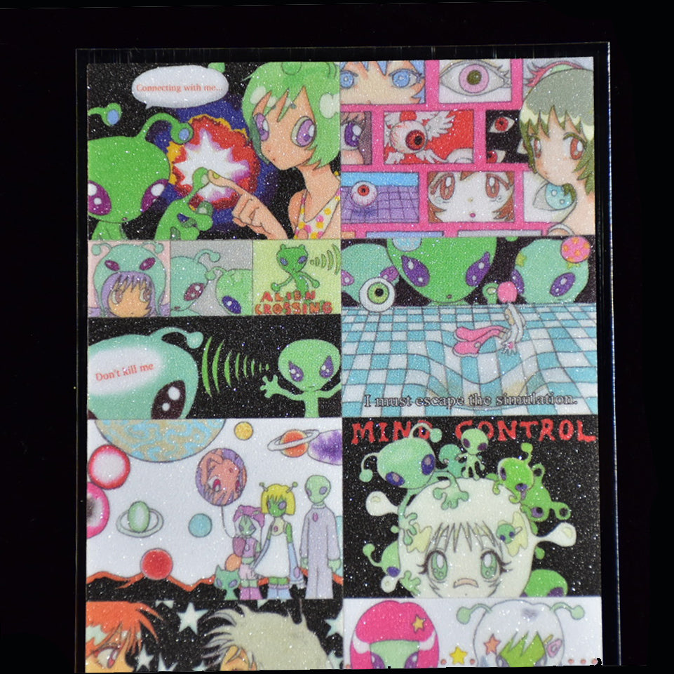 Oliwa Glitter Seamless Sticker – All of Them Are Aliens