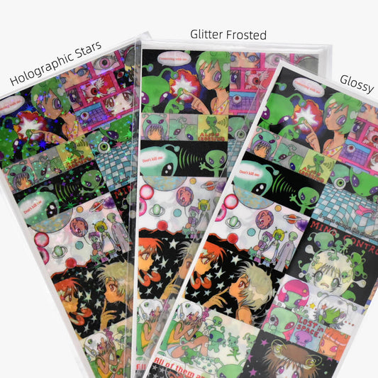 Oliwa Glitter Seamless Sticker – All of Them Are Aliens
