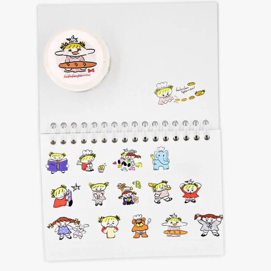 lululusparrow Bread Series Illustrated Washi Tape