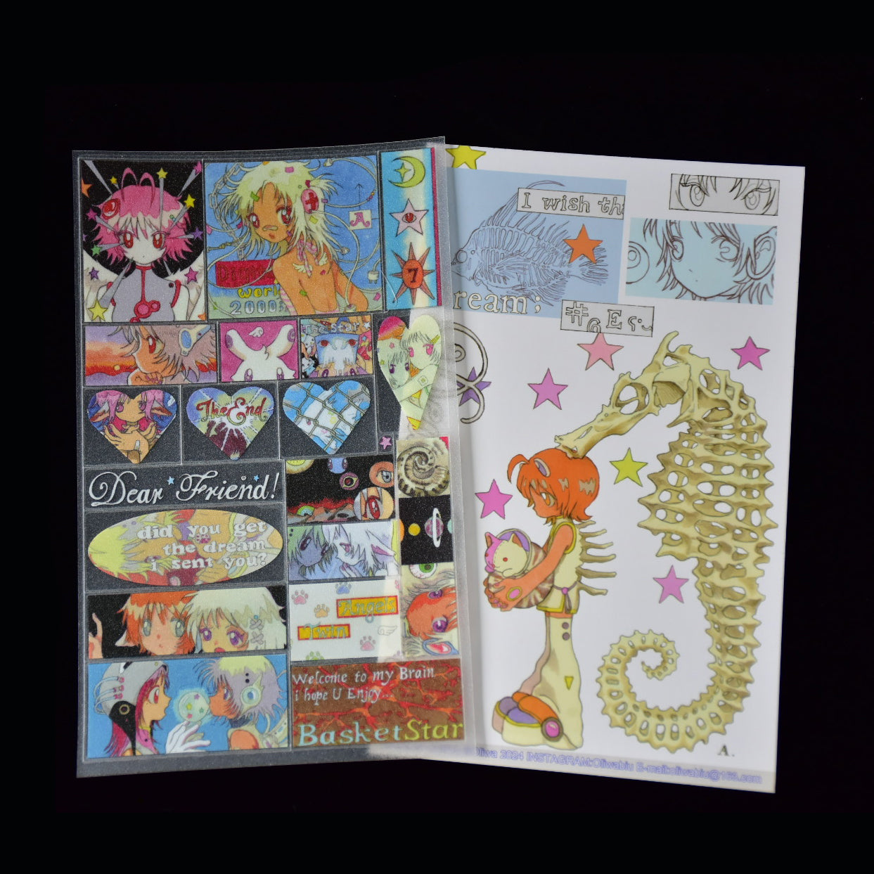 Oliwa Glitter Sticker – Dear Friend