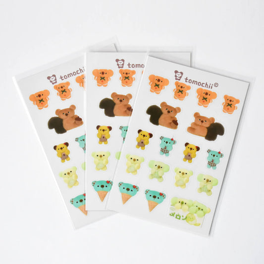 tomochii Squirrel, Bear Koala PVC Sticker