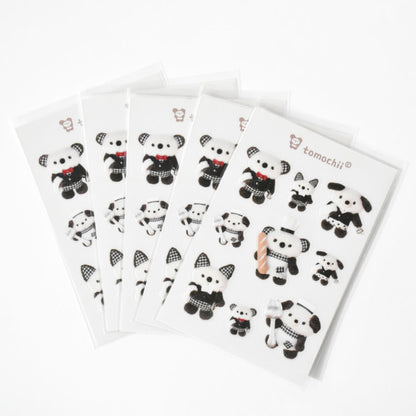 tomochii Cafe Collection Transparent Glitter Sticker