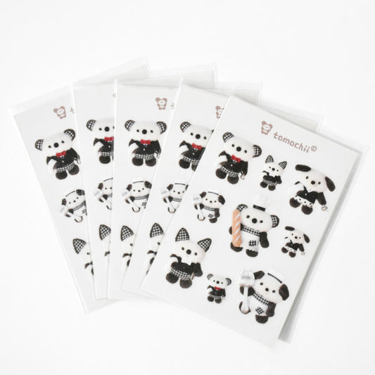 tomochii Cafe Collection Transparent Glitter Sticker