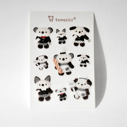 tomochii Cafe Collection Transparent Glitter Sticker