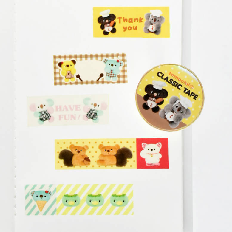 tomochii FRUITS Collection Plush Fruit Washi Tape – Classic