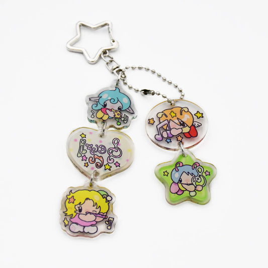 Oliwa Resin Glitter Keychain – Mini Elf