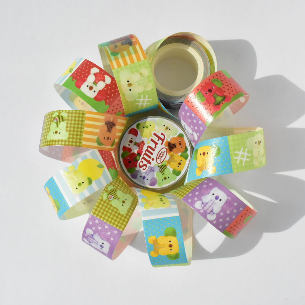 tomochii FRUITS Collection Plush Fruit Washi Tape – Fruit Dolls