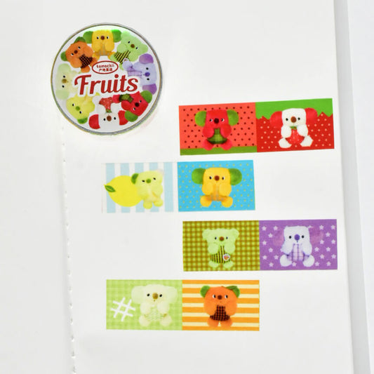 tomochii FRUITS Collection Plush Fruit Washi Tape – Fruit Dolls