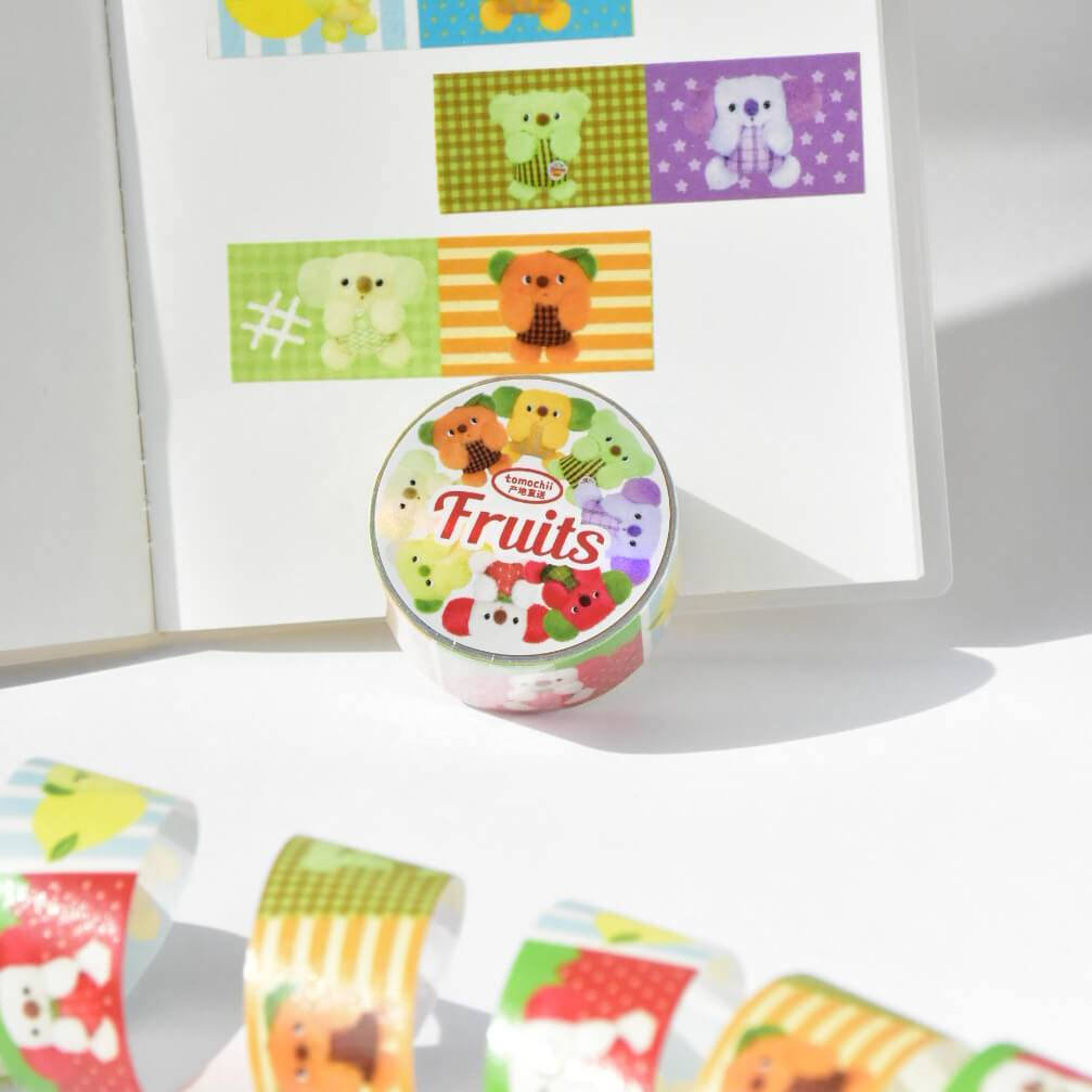tomochii FRUITS Collection Plush Fruit Washi Tape – Fruit Dolls