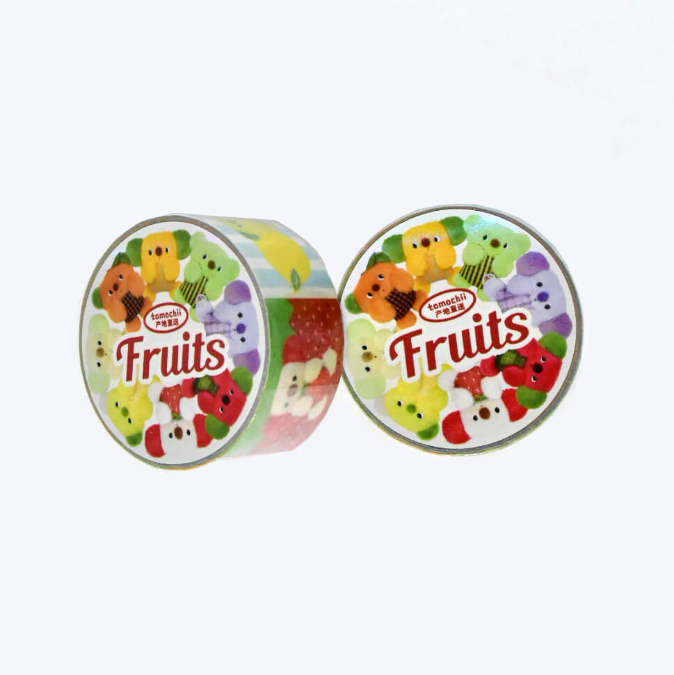 tomochii FRUITS Collection Plush Fruit Washi Tape – Fruit Dolls