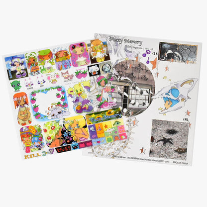 Oliwa Grid Seamless Sticker – Fuzzy Memory