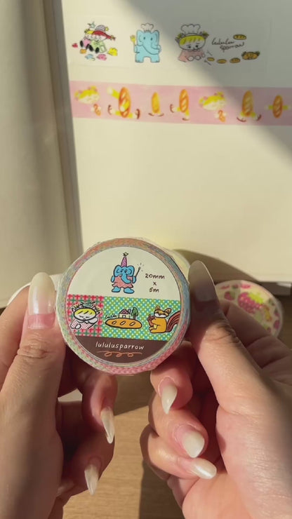 lululusparrow Vintage Plaid Shimmer Washi Tape