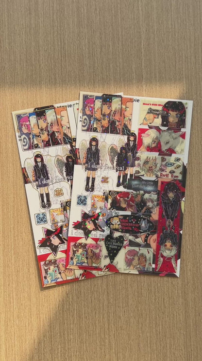 Oliwa Movie Character Glitter Sticker – Movie Characters