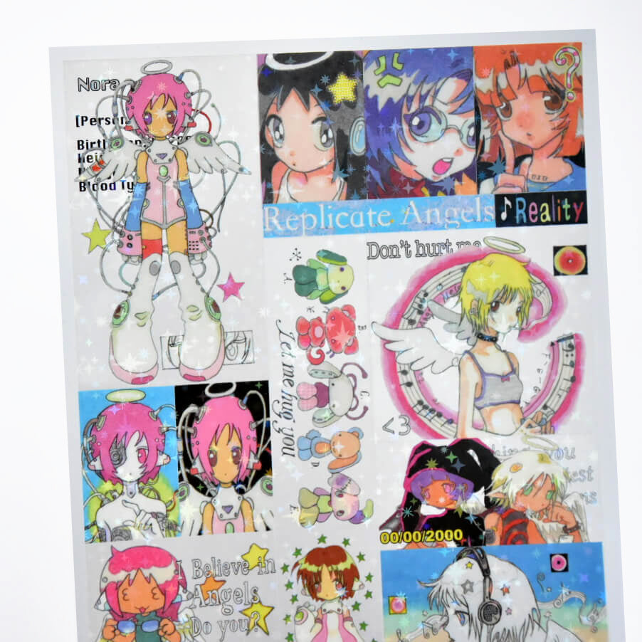 Oliwa Glitter Seamless Sticker – Replicate Angel