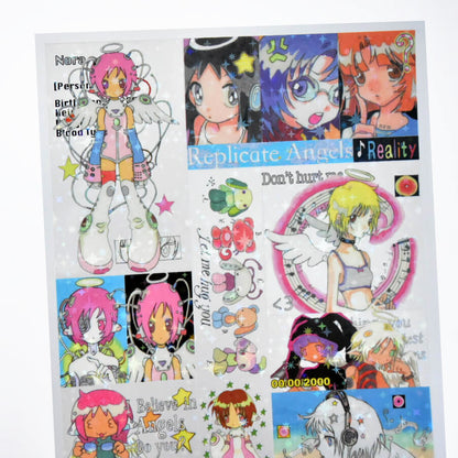 Oliwa Glitter Seamless Sticker – Replicate Angel